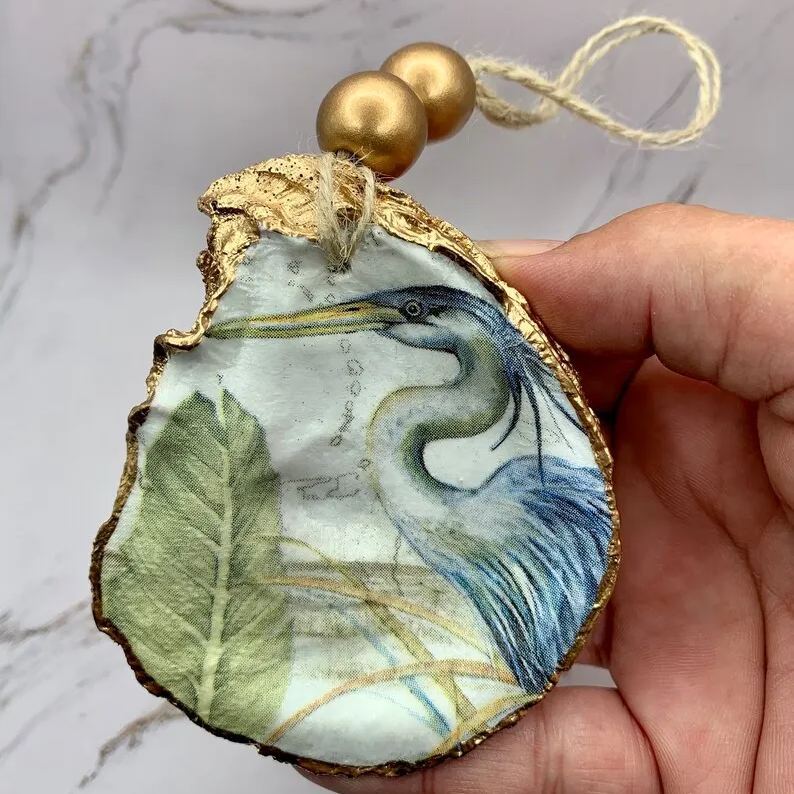 🌲Oyster Shell Christmas Ornament