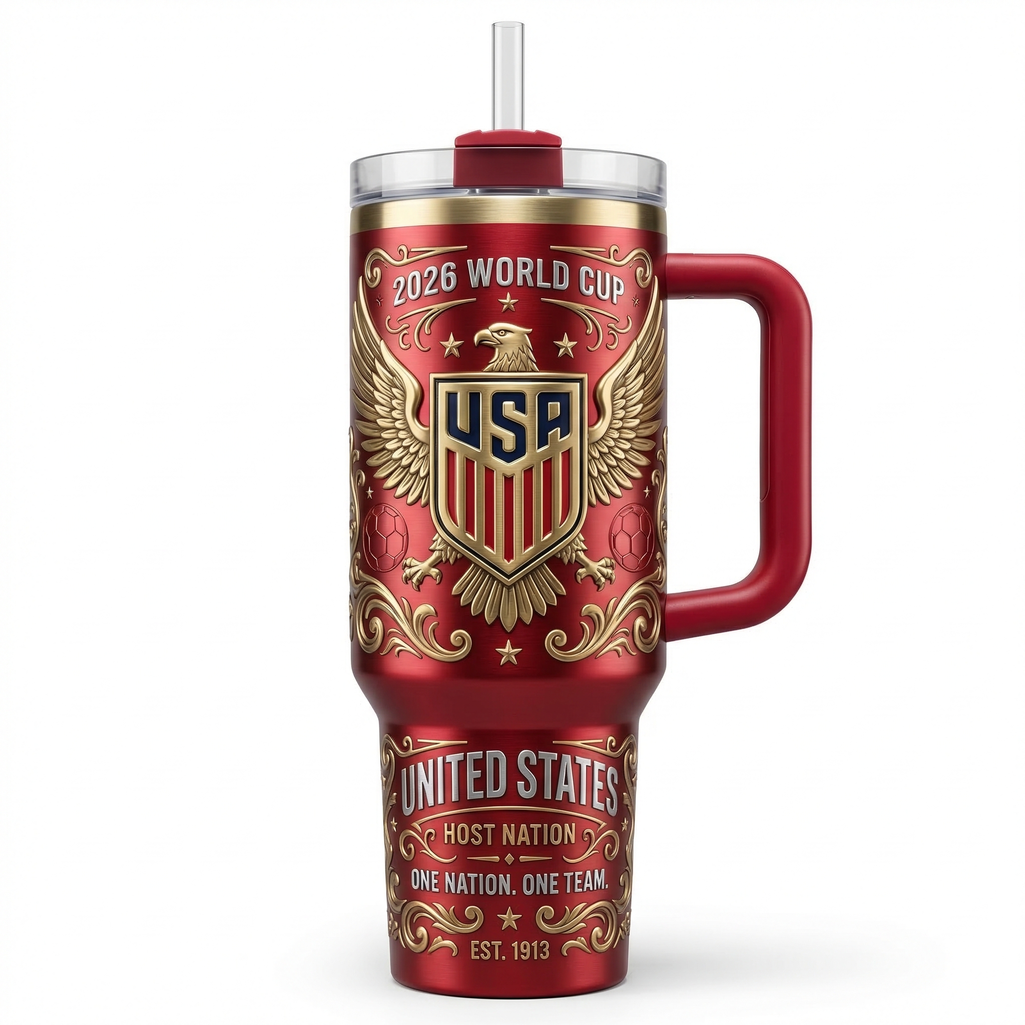 The "Host Nation 2026" USA Epic 40oz Tumbler | 3D Embossed Collector's Edition
