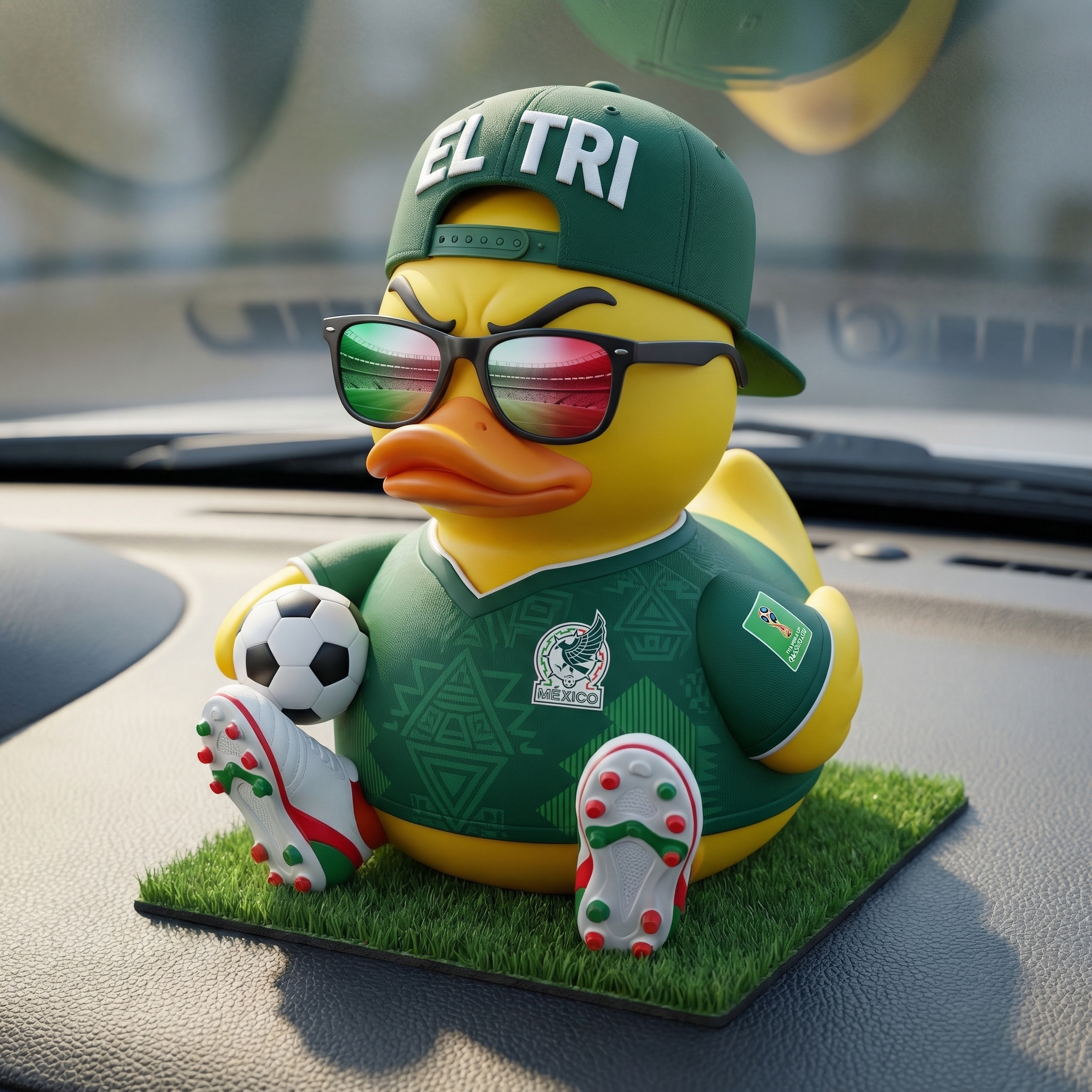 "El Tri" Hype Duck: 2026 World Cup Edition Dashboard Mascot