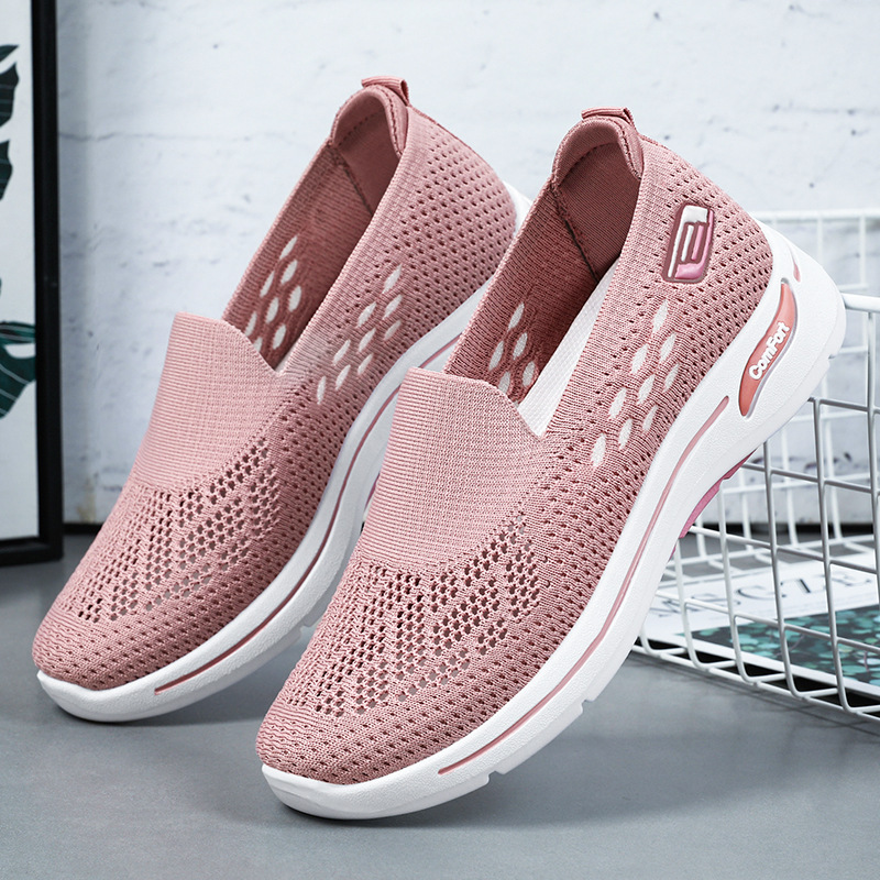 Damesko med pustende mesh og myk såle