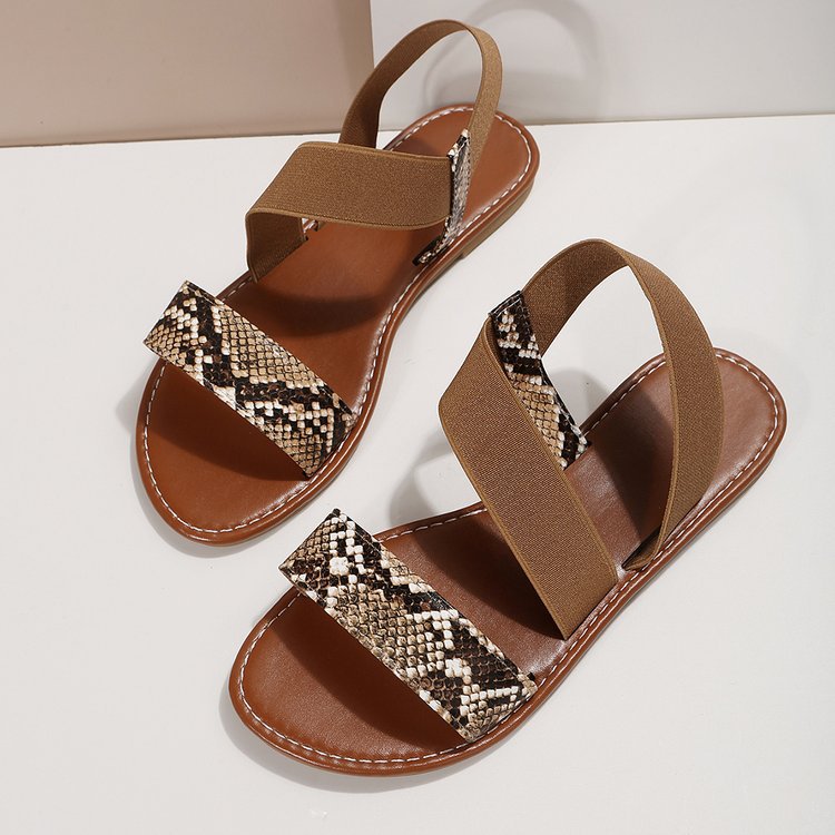 2023 sommer nye flate sandaler i plussstørrelse