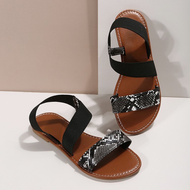 2023 sommer nye flate sandaler i plussstørrelse