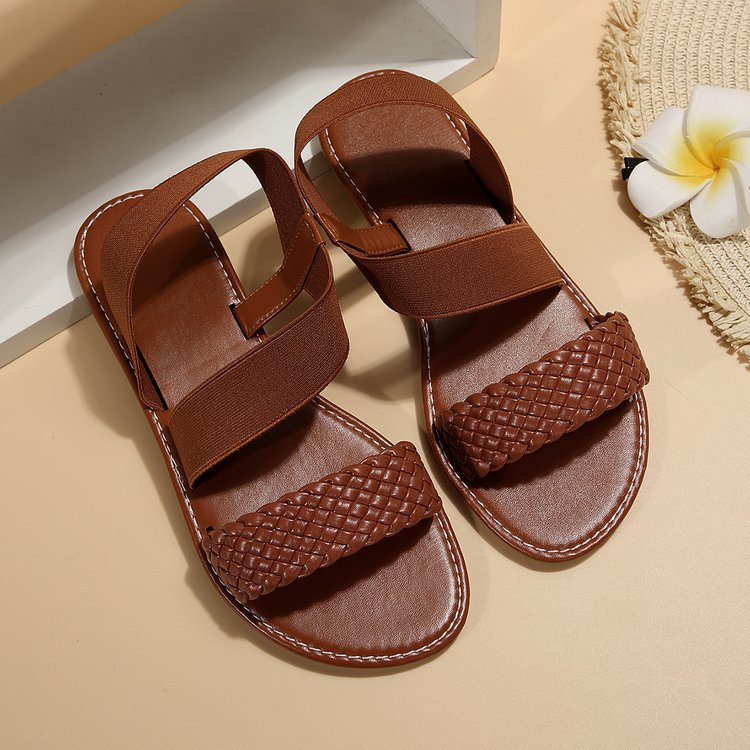 2023 sommer nye flate sandaler i plussstørrelse