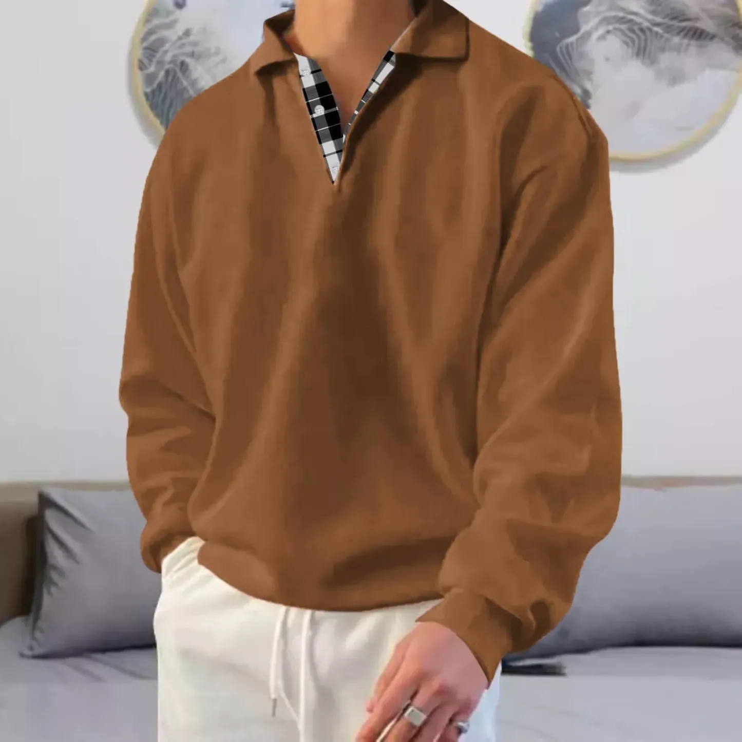 Gentleman Ocean Casual Cashmere Basic Sweater