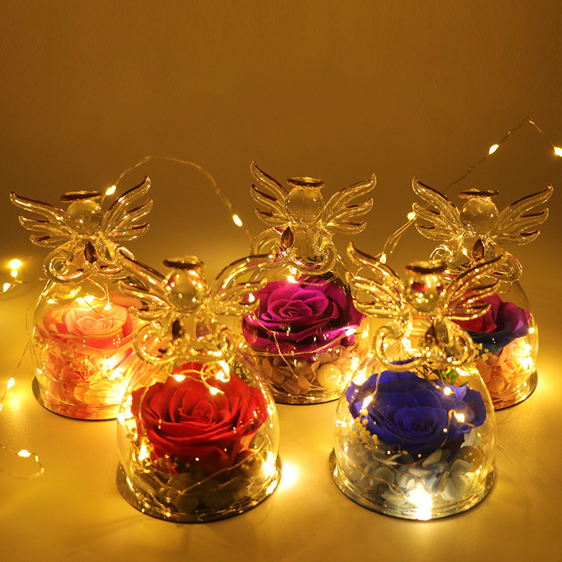 Glowing Little Angel Everlasting Rose Gift