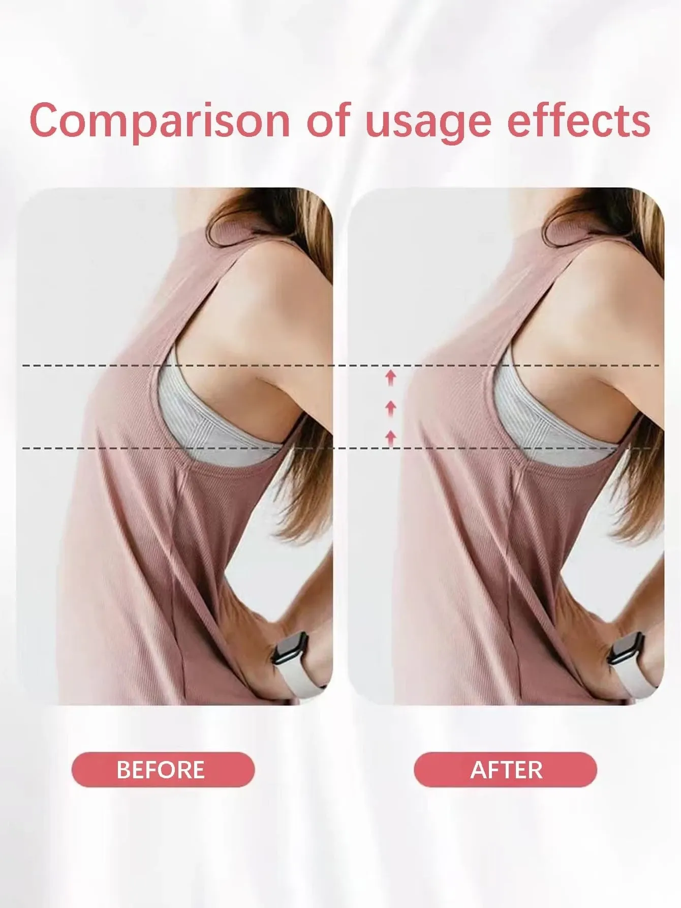 2pcs/set, silicone invisible bra lift, skin color. Suitable for wedding, backless tops, with anti-drooping, push-up, anti-exposure and anti-bump functions