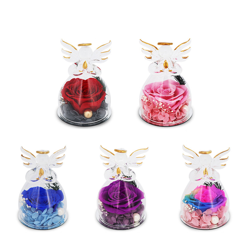 Glowing Little Angel Everlasting Rose Gift