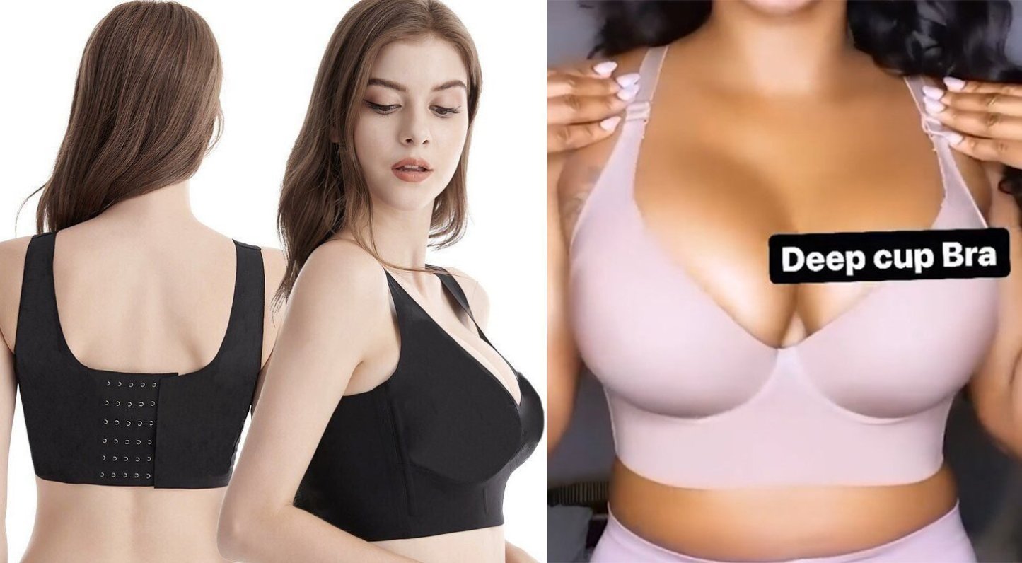 🔥Fashion Deep Cup Bra🔥Bra with shapewear incorporated  (Size runs the same as regular bras)