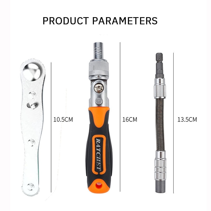 CraftVibe™ 38 in 1 Set of multifunctional screwdrivers with retractor and box