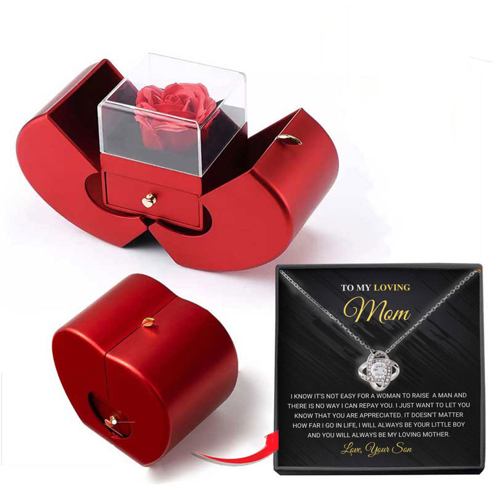 ✨50% off for Christmas and Valentine’s Day✨Eternal rose flower necklace gift box set (necklace + eternal flower gift box)