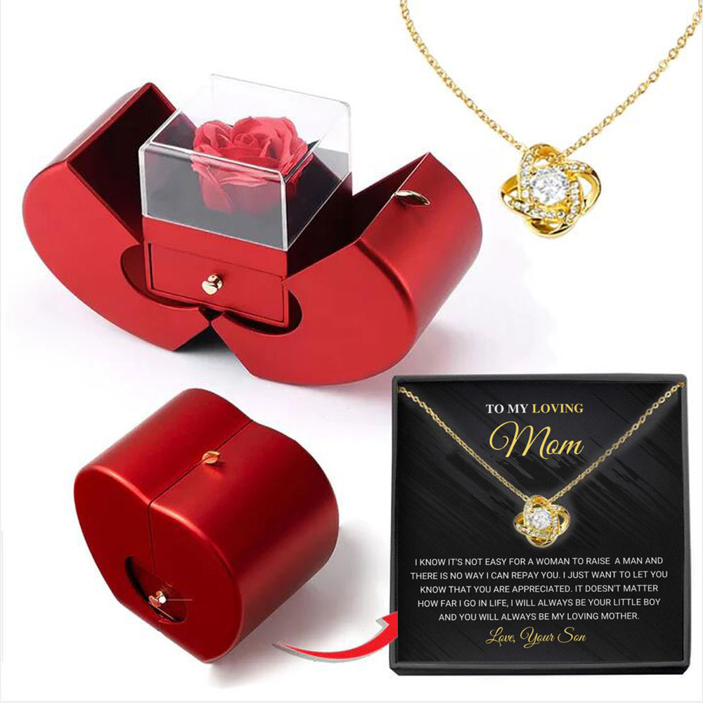 ✨50% off for Christmas and Valentine’s Day✨Eternal rose flower necklace gift box set (necklace + eternal flower gift box)