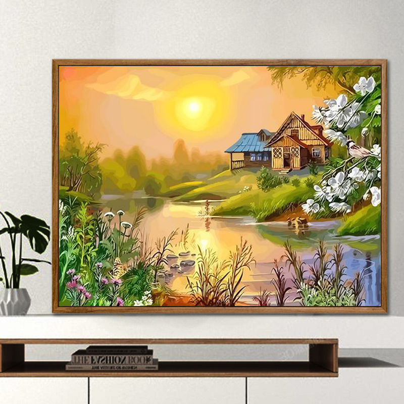 🎄Christmas Promotion🎄Digital Oil Painting Living Room Decoration