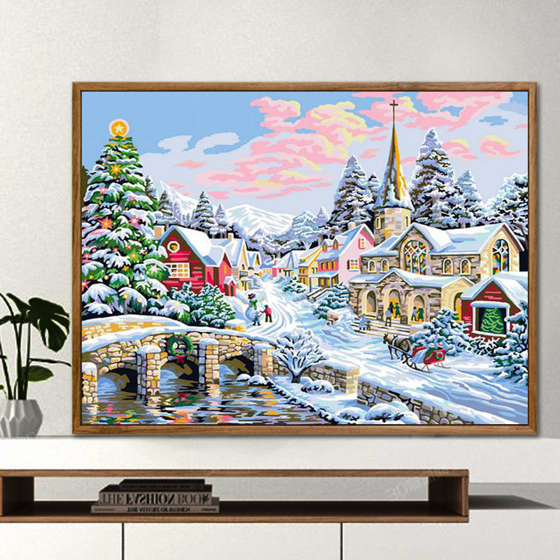 🎄Christmas Promotion🎄Digital Oil Painting Living Room Decoration