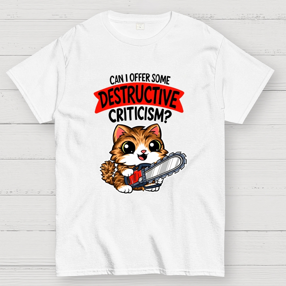 Destructive Criticism Geek T-Shirt