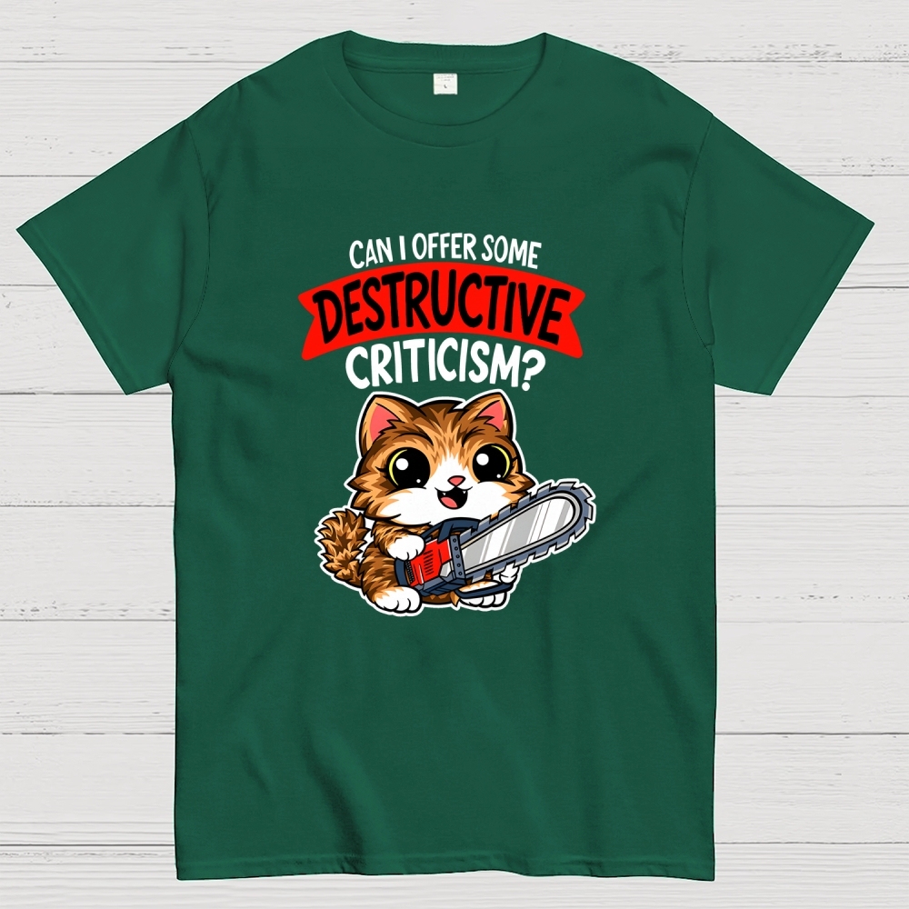 Destructive Criticism Geek T-Shirt