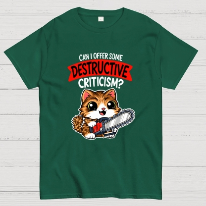 Destructive Criticism Geek T-Shirt