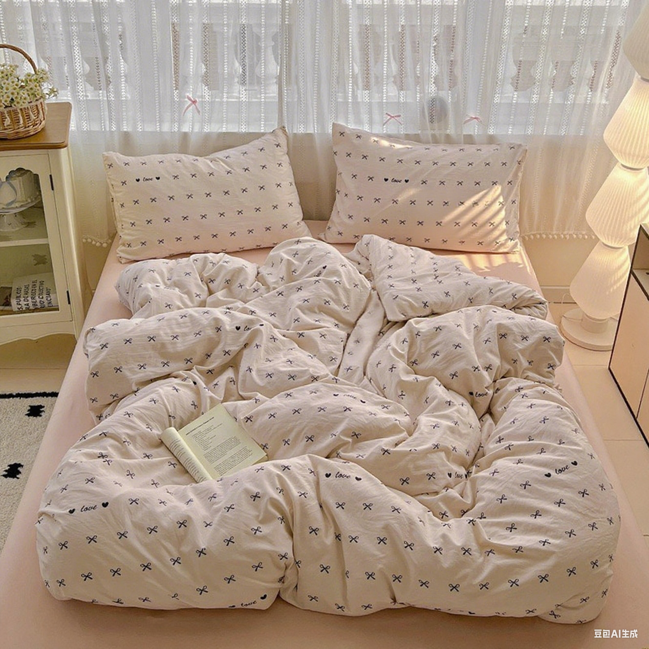 Dutigo Bow Tie Organic Cotton Bedding Set