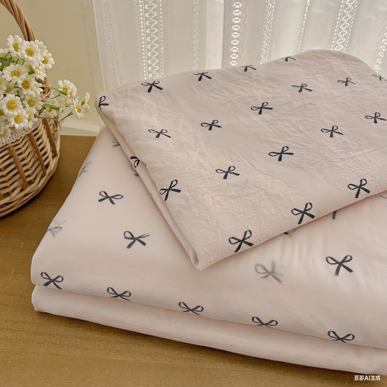 Dutigo Bow Tie Organic Cotton Bedding Set