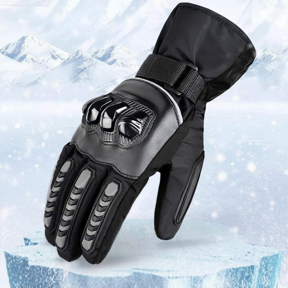 GoMotour Motorcycle Gloves Windproof Thick Padding