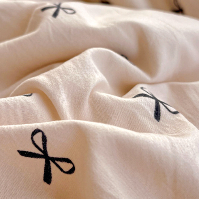 Dutigo Bow Tie Organic Cotton Bedding Set