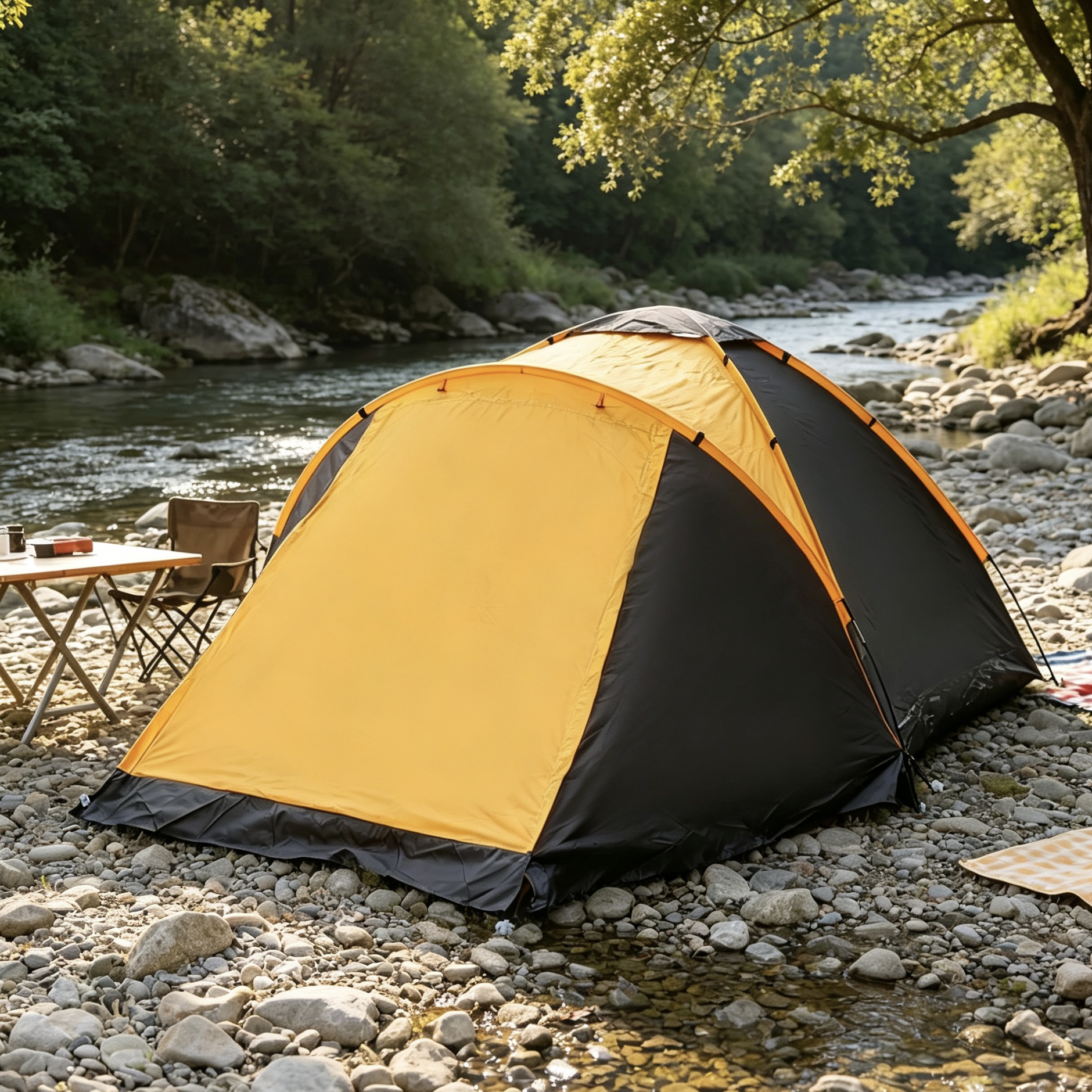 Dutigo Extended Dome Tent 4-5 Person Double Layer Fiberglass Poles Waterproof 2000-3000mm for Hiking