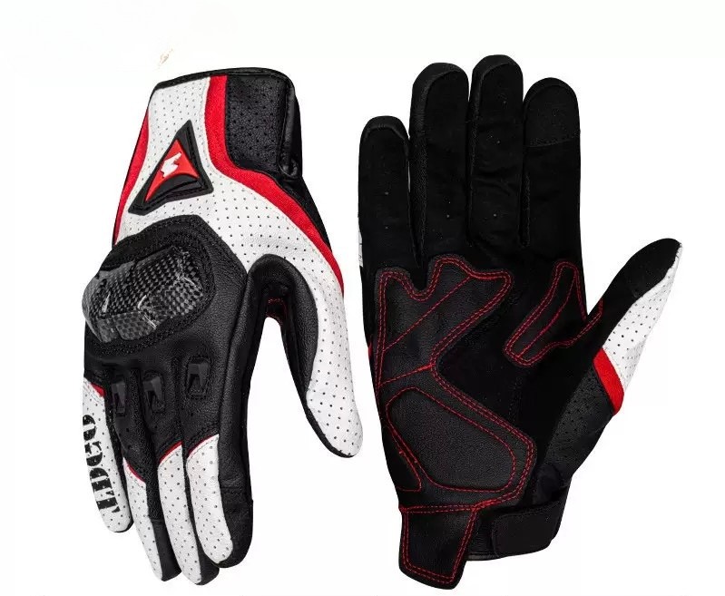 GoMotour Motorcycle Gloves with Carbon Knuckle Armor