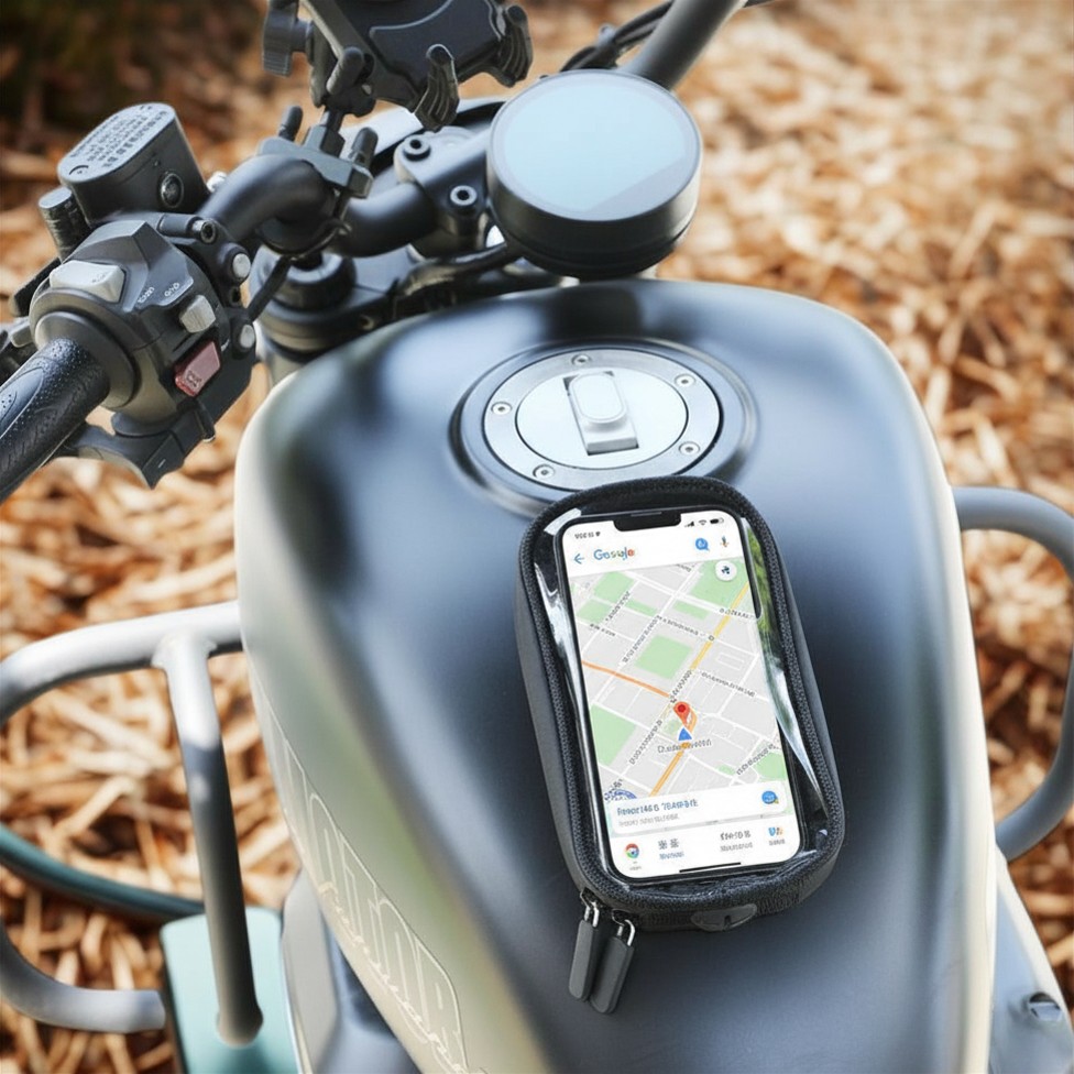 GoMotour Motorcycle Tank Bag Phone Bag with Charge Hole