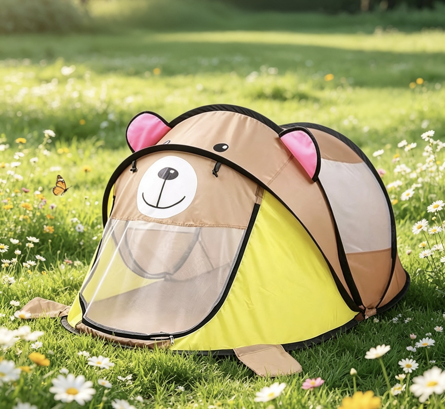 Dutigo Kids Play Tent Instant Pop Up with Crawl Mat Cartoon