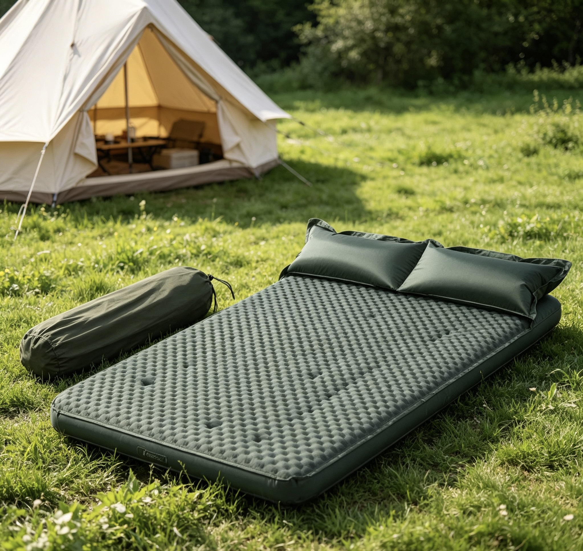 Dutigo Electric Self Inflating Air Mattress Built-in Pump 7 Sizes Camping Sofa Bed