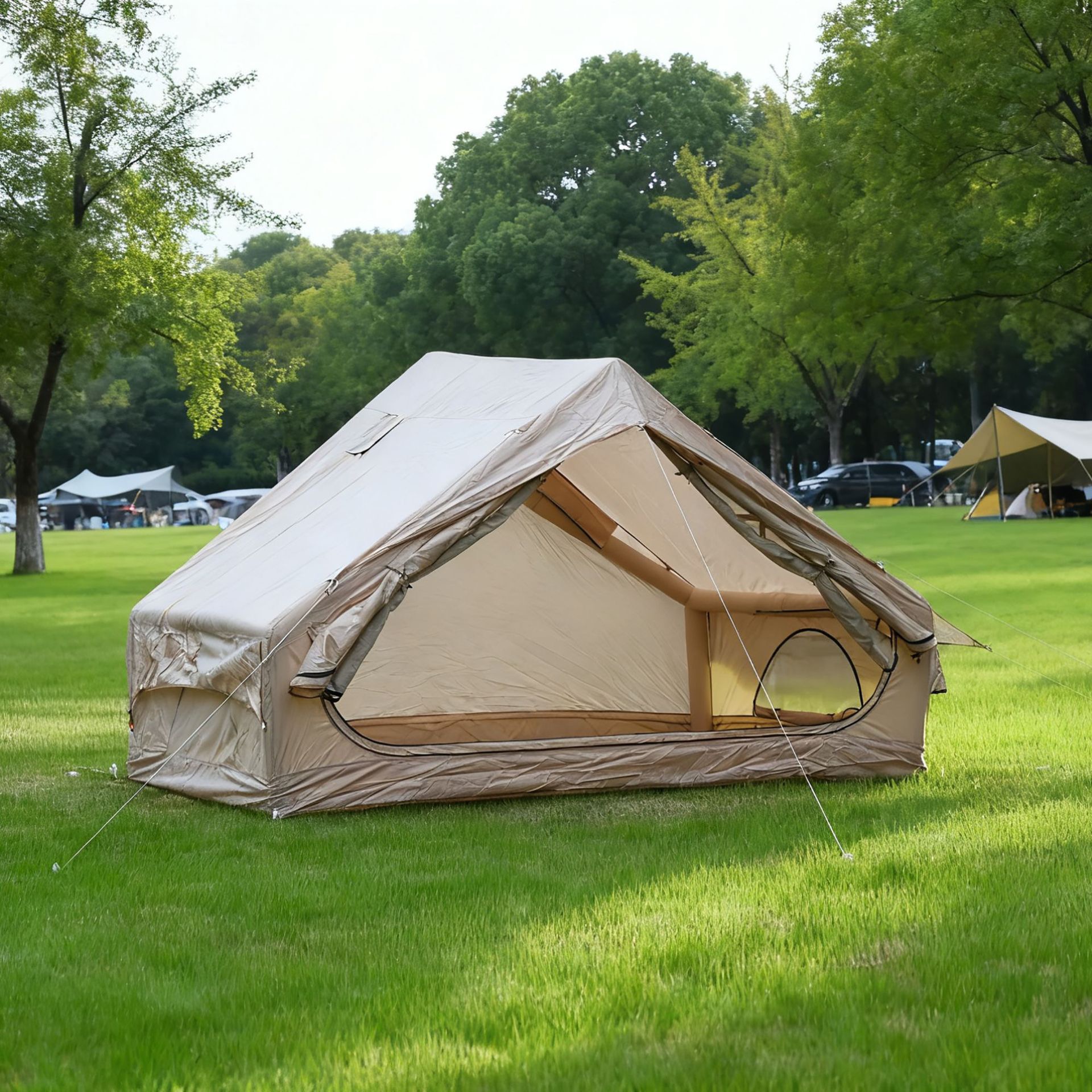 Dutigo Inflatable Tent 4-6 Person Automatic Fast Pitch Waterproof 420D-dutigo
