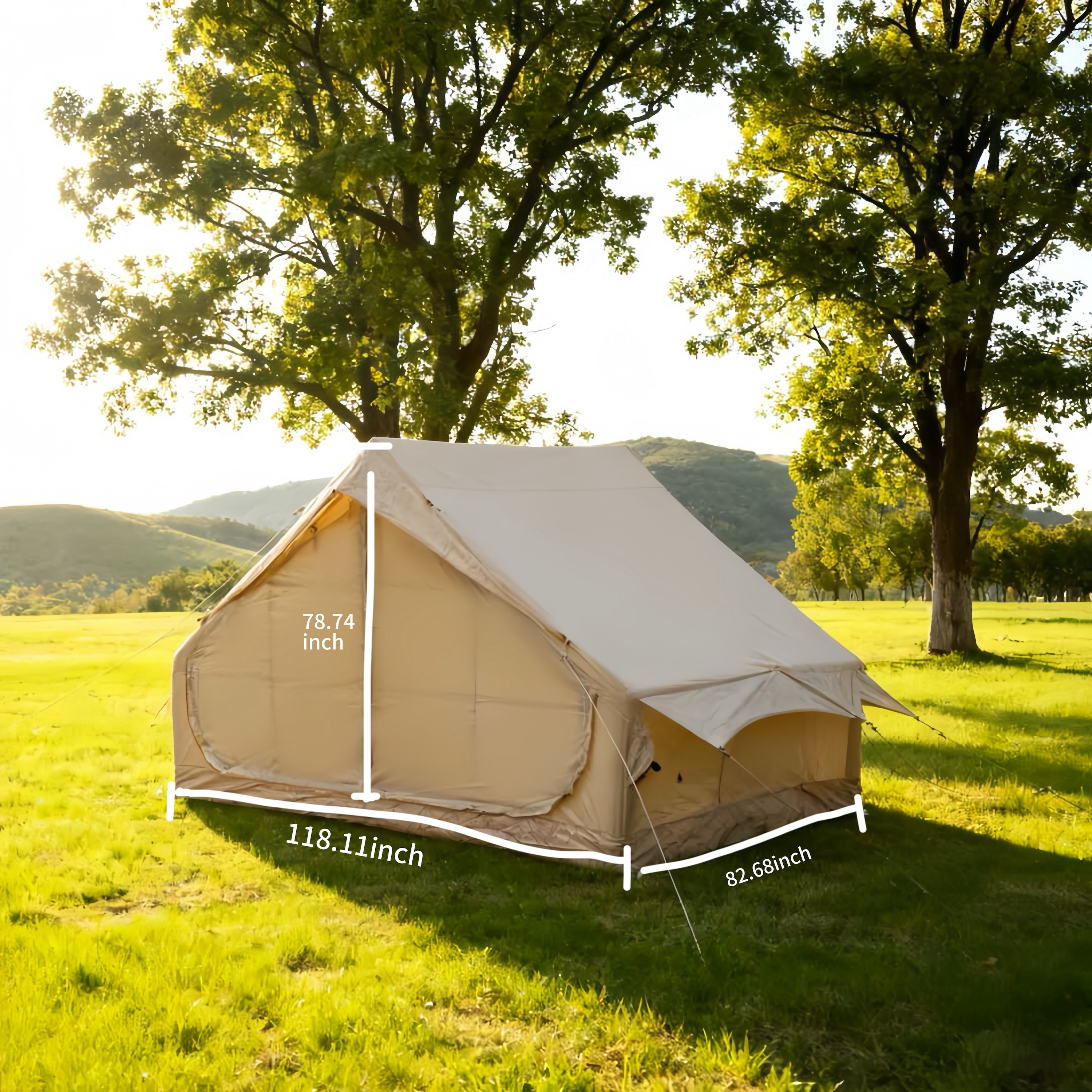 Dutigo Inflatable Tent 4-6 Person Automatic Fast Pitch Waterproof 420D-dutigo