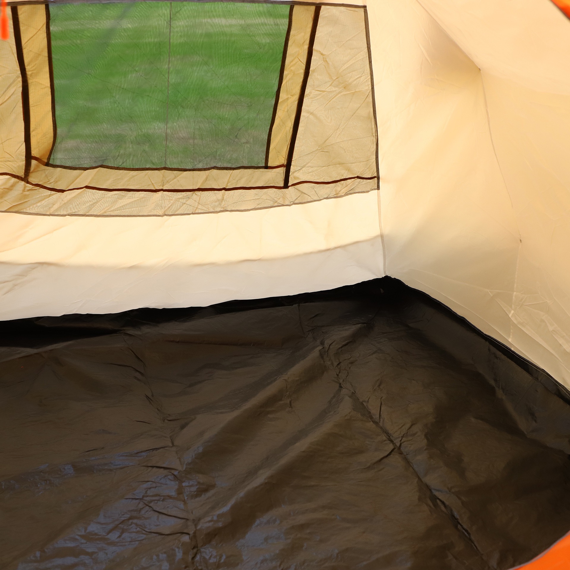 Dutigo Thickened Big Capacity Tunnel Tent 4-6 Person 1 Bedroom 1 Living Room Fiberglass Poles -dutigo