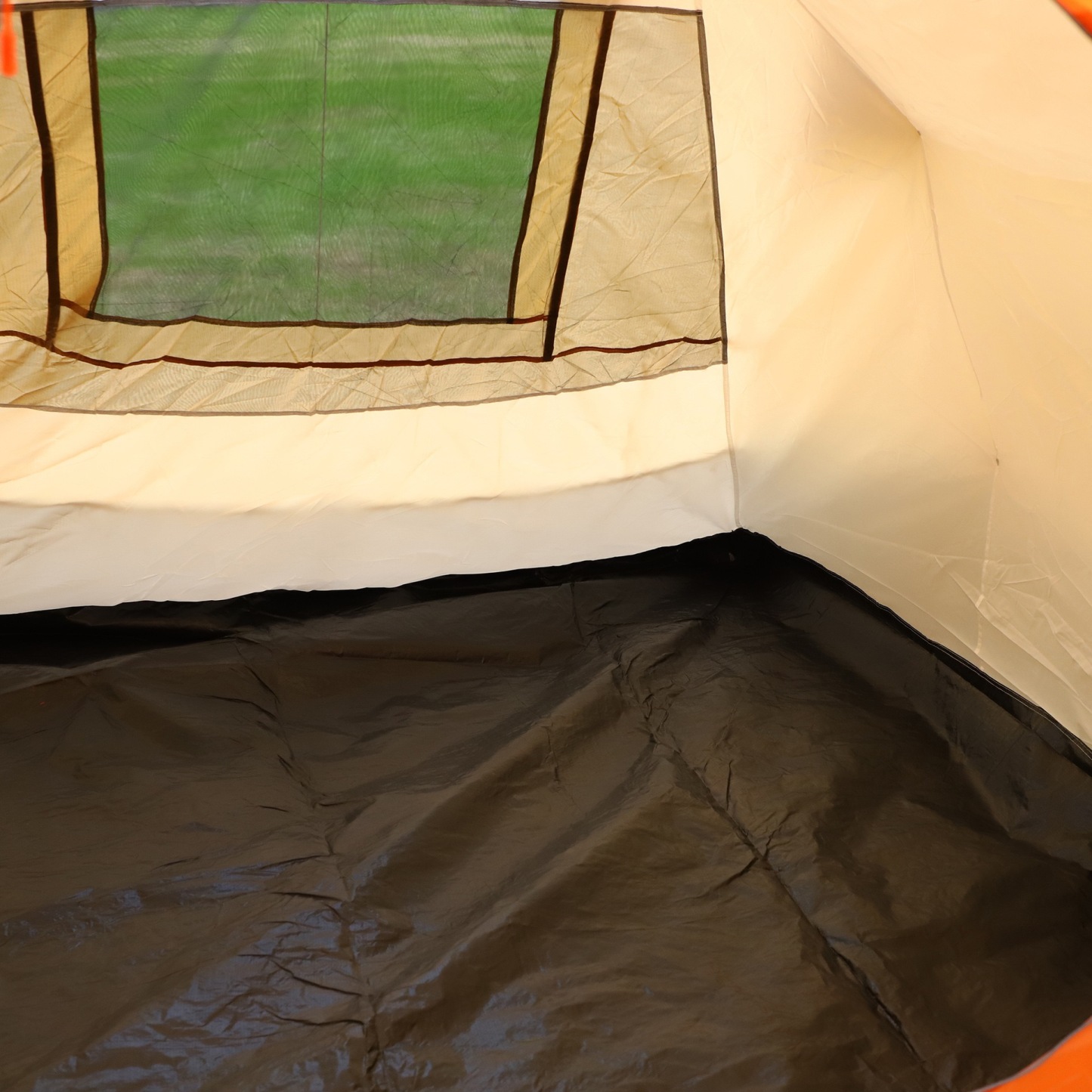 Dutigo Thickened Big Capacity Tunnel Tent 4-6 Person 1 Bedroom 1 Living Room Fiberglass Poles -dutigo