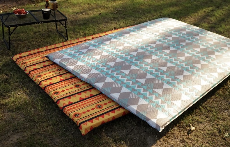Dutigo Self Inflating Sleeping Pad 2 Person Dual Valve Thickened Camping Mat 72" x 50" for Family Outdoor-dutigo