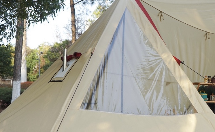 Dutigo Basecamp Tent with Stove Jack 2-6 Person Large Awning Waterproof 210D Oxford