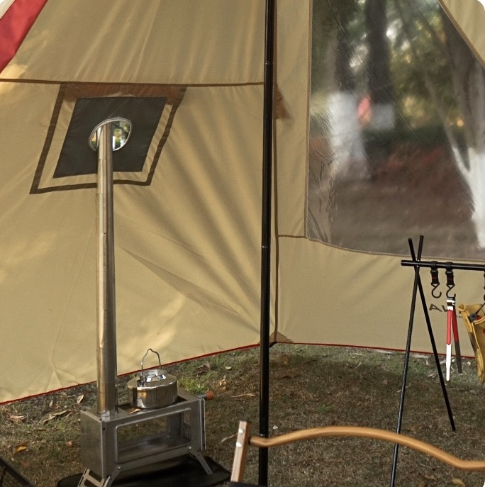 Dutigo Basecamp Tent with Stove Jack 2-6 Person Large Awning Waterproof 210D Oxford