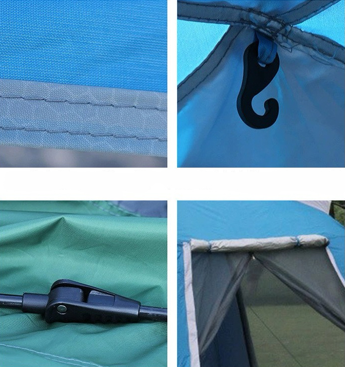 Dutigo Instant Pop Up Camping Tent 3-4 Person 210D Oxford Bottom Waterproof UV Resistant