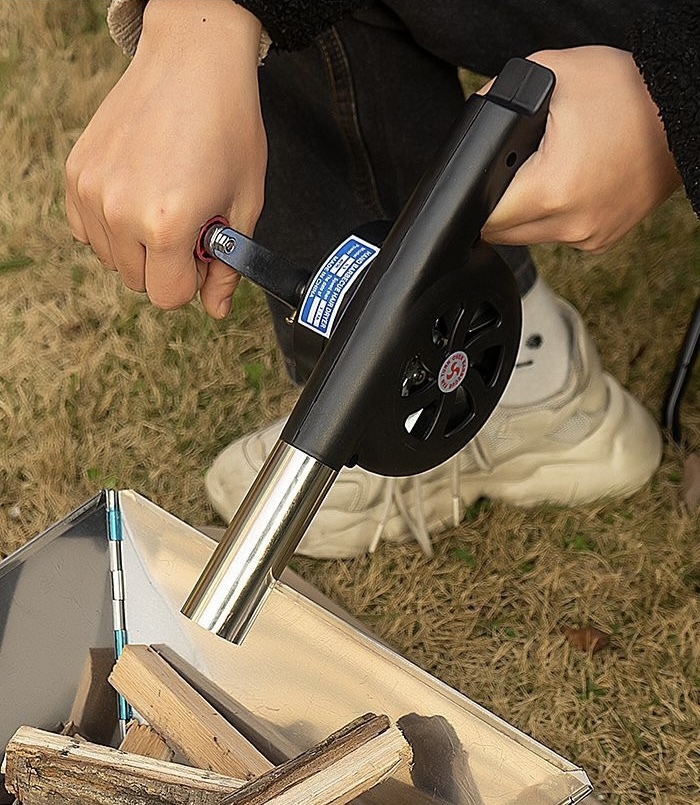 Dutigo Fire Starter Tool Manual Air Blower High Power Camping Portable
