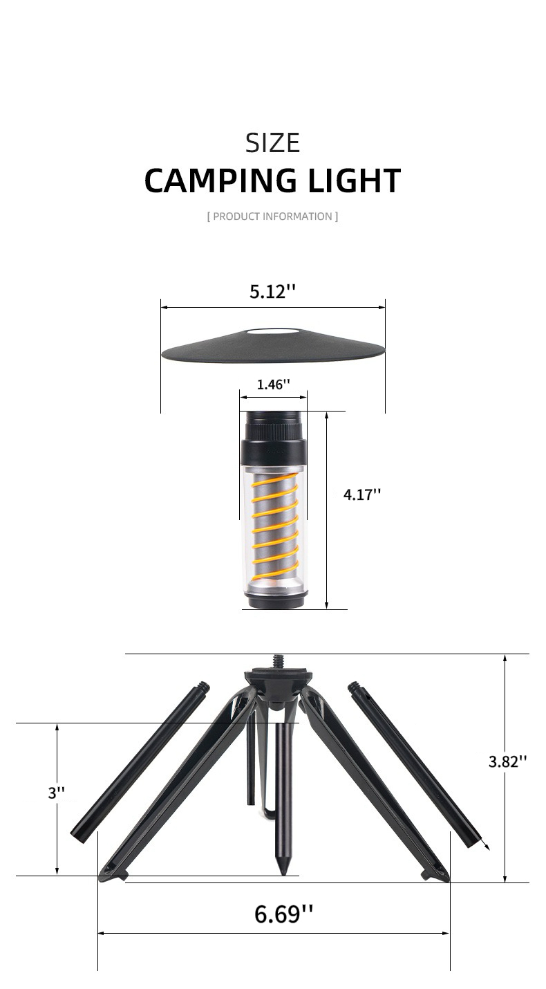 Dutigo Camping Lantern 7 Modes 4-24h Runtime Bluetooth