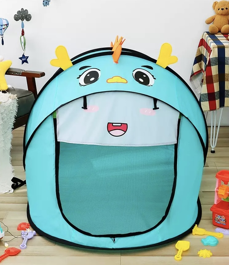Dutigo Kids Play Tent Instant Pop Up with Crawl Mat Cartoon