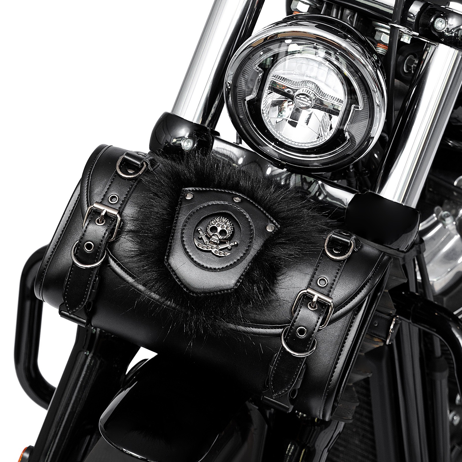 GoMotour Motorcycle Handlebar Bag Punk Style