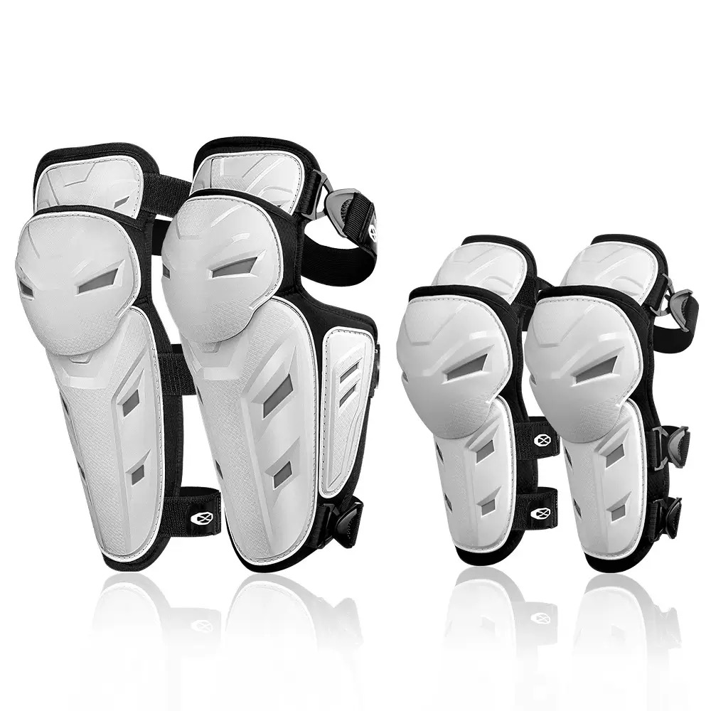GoMotour Motorcycle Knee & Elbow Guard Set Long‑Length