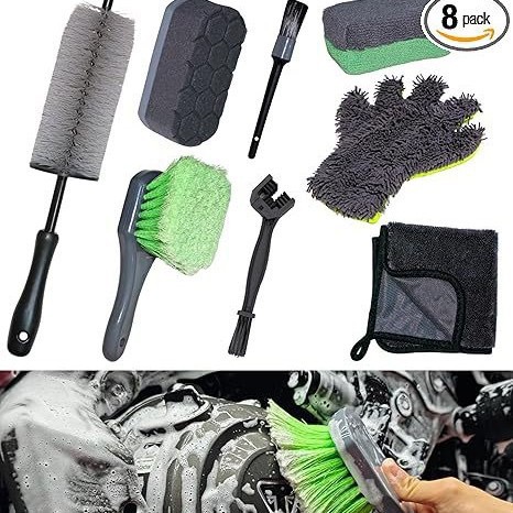 GoMotour Motorcycle Cleaning Kit 8-pack