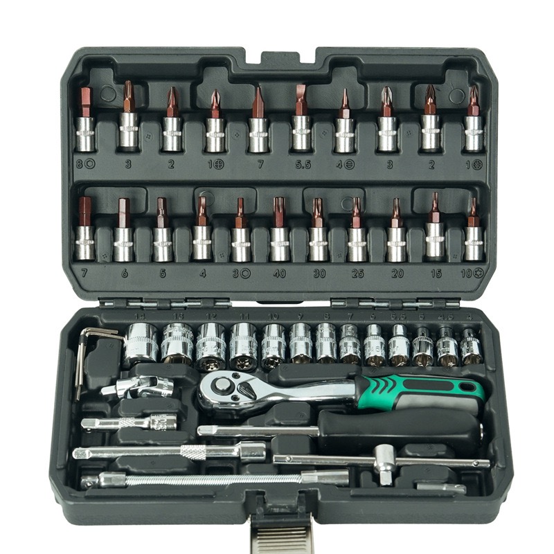 Motour Motorcycle Tool Kit 46-Piece Roadside Repair Set