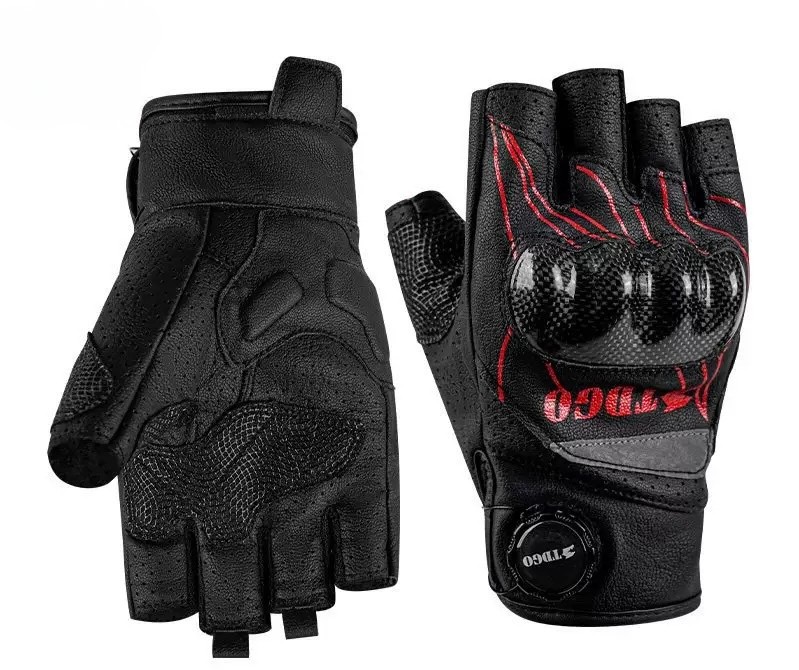 GoMotour Motorcycle Gloves with Carbon Knuckle Armor