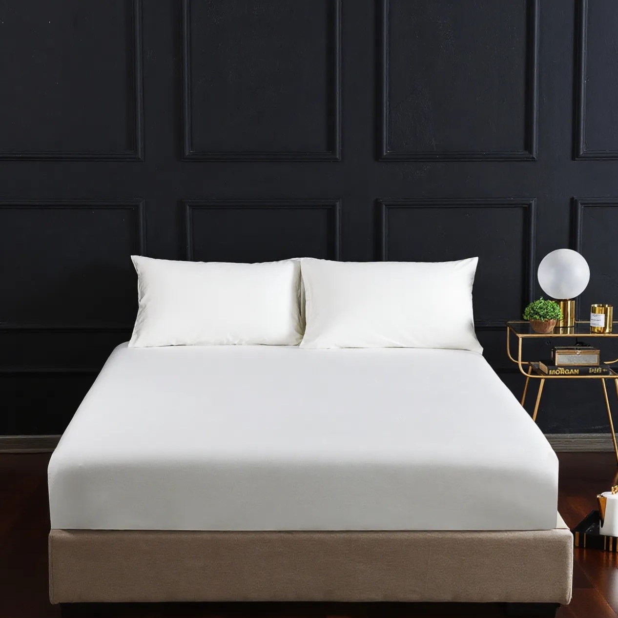 Dutigo Moonlight Blue Silken Long-Staple Bedding