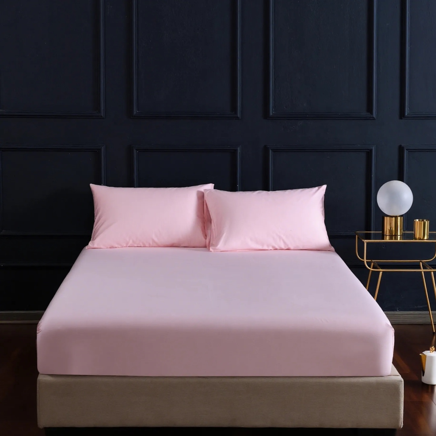 Dutigo Coral Pink Silken Long-Staple Bedding