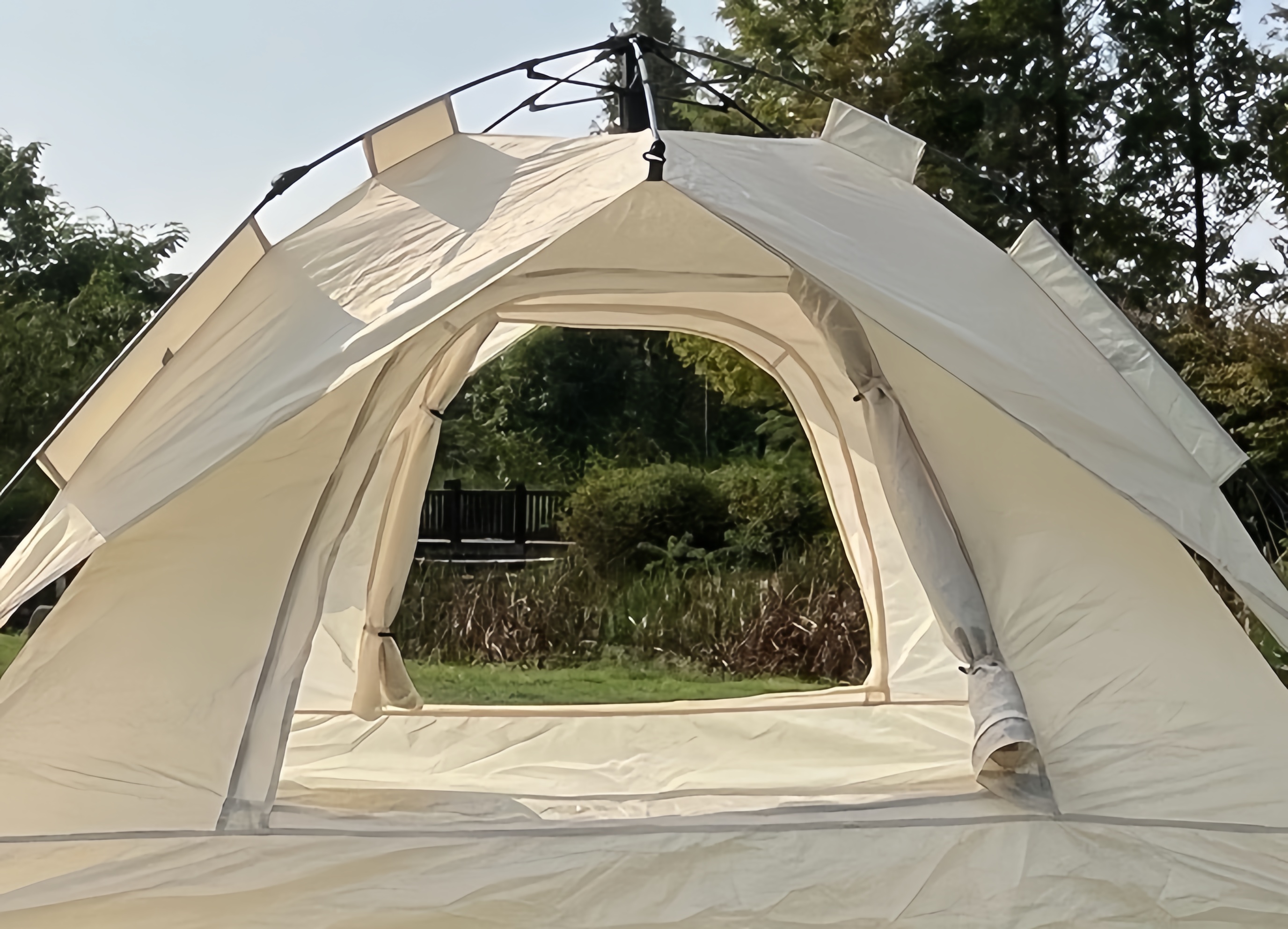 Dutigo Instant Pop Up Tent 3-4 Person 190T Polyester Waterproof 2000-3000mm 1-Lift Setup