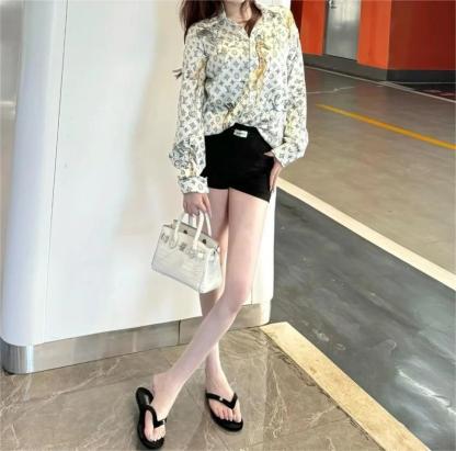 LU25SS Old Flower Animal Shirt