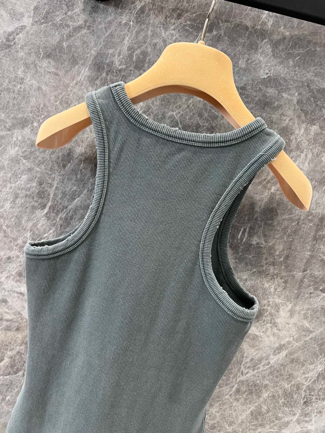 MIU25SS round neck slimming stretch cotton undershirt dress